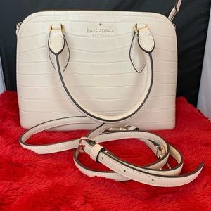 Authentic Kate Spade Darcy Croco Embossed Leather Handbag/Crossbody